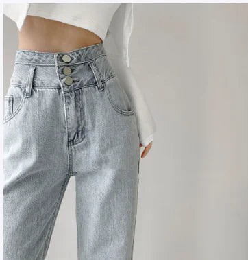 NEXT STREET Retro High Waist Women's Jeans