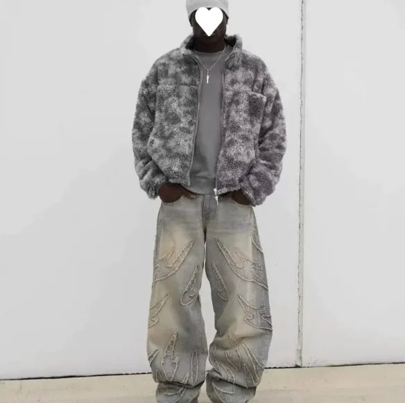 NEXT STREET MudFade Ripped Jeans