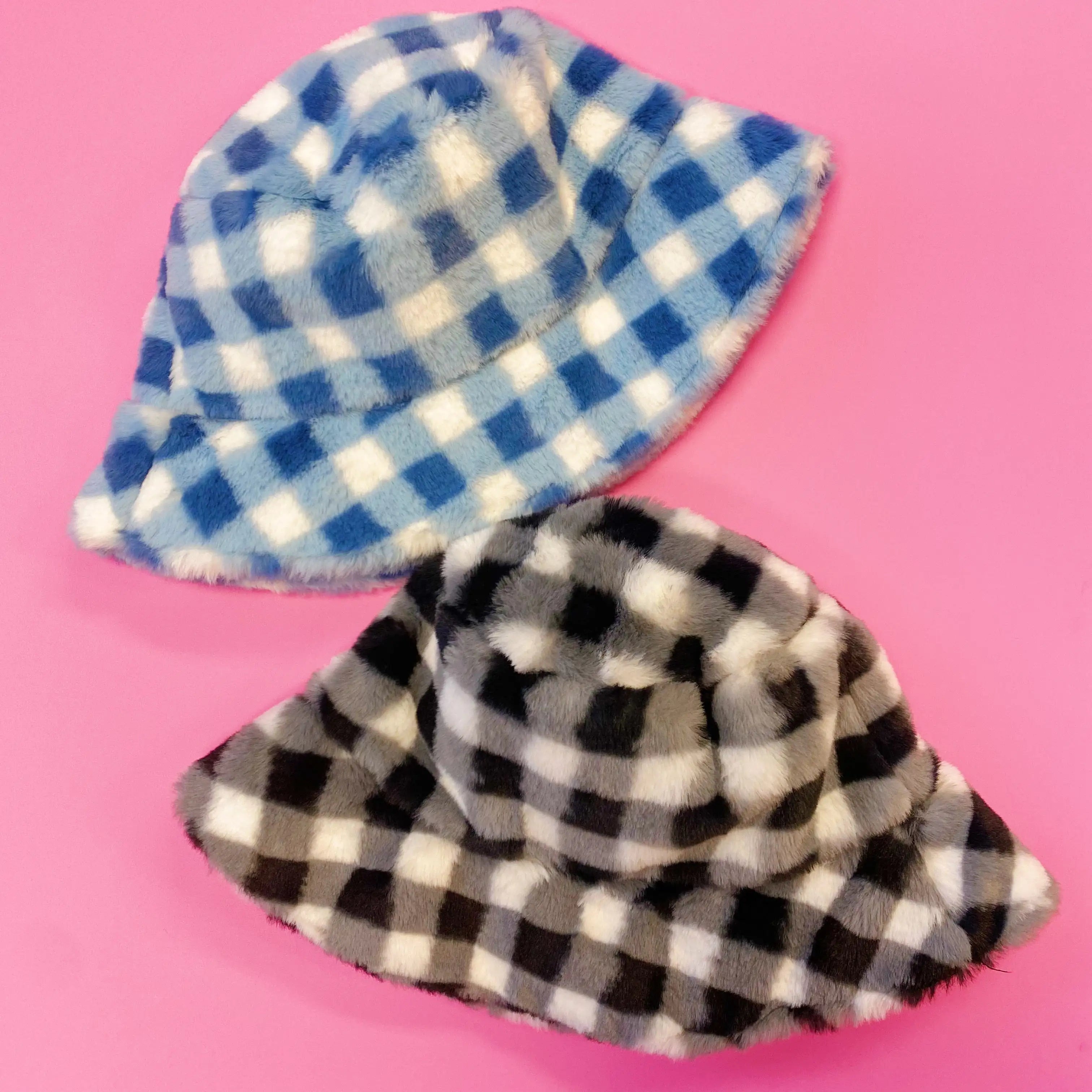 NEXT STREET Grid Furry Hat