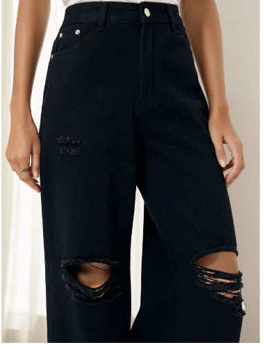 NEXT STREET Highrise Ripped Boyfriend Jeans