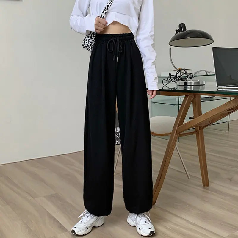 NEXT STREET Milk Silk High-Waist Jogging Pant