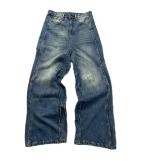 NEXT STREET Retro Whisker Wide Leg Jeans