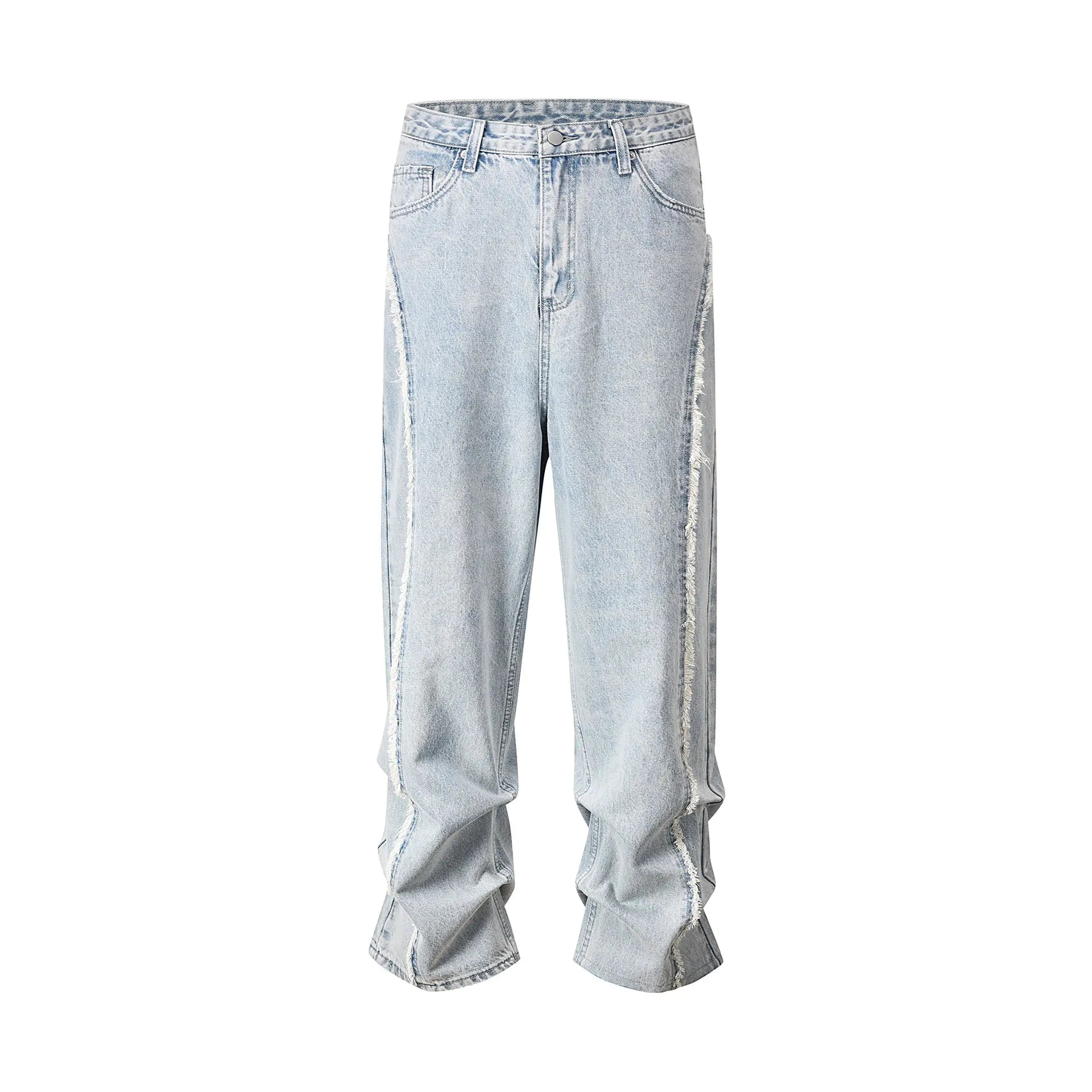 NEXT STREET Frayed Circuit Baggy Jeans