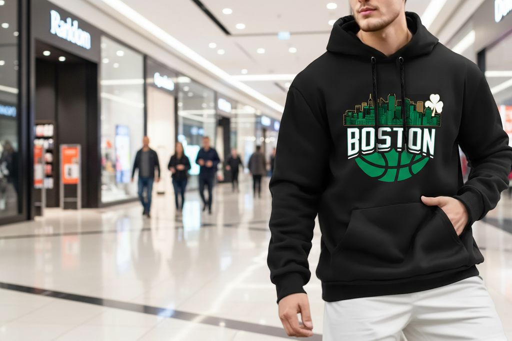 NEXT STREET Geometric Fade Hoodie