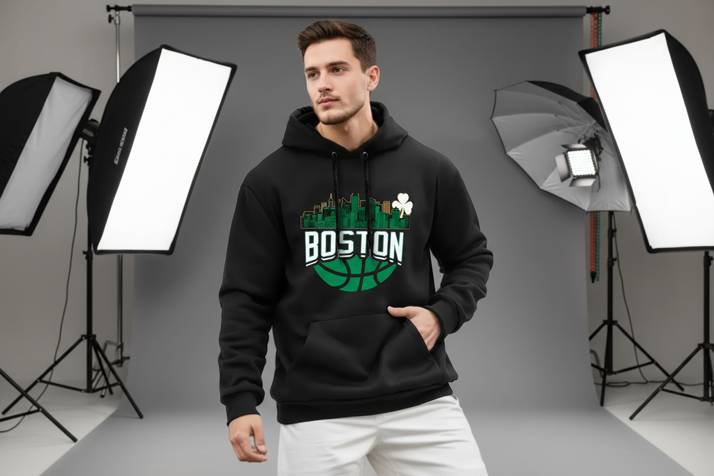 NEXT STREET Geometric Fade Hoodie