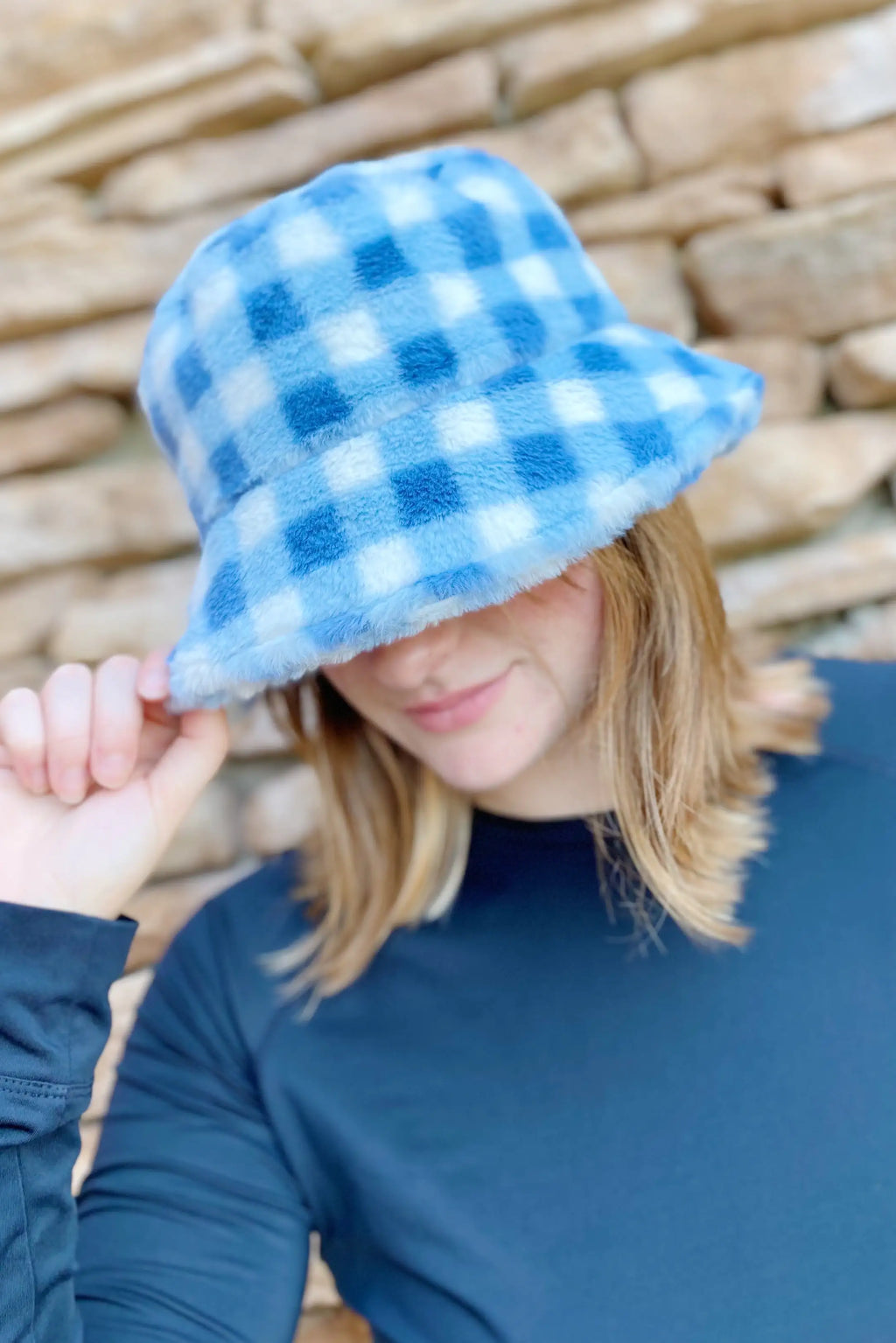 NEXT STREET Grid Furry Hat