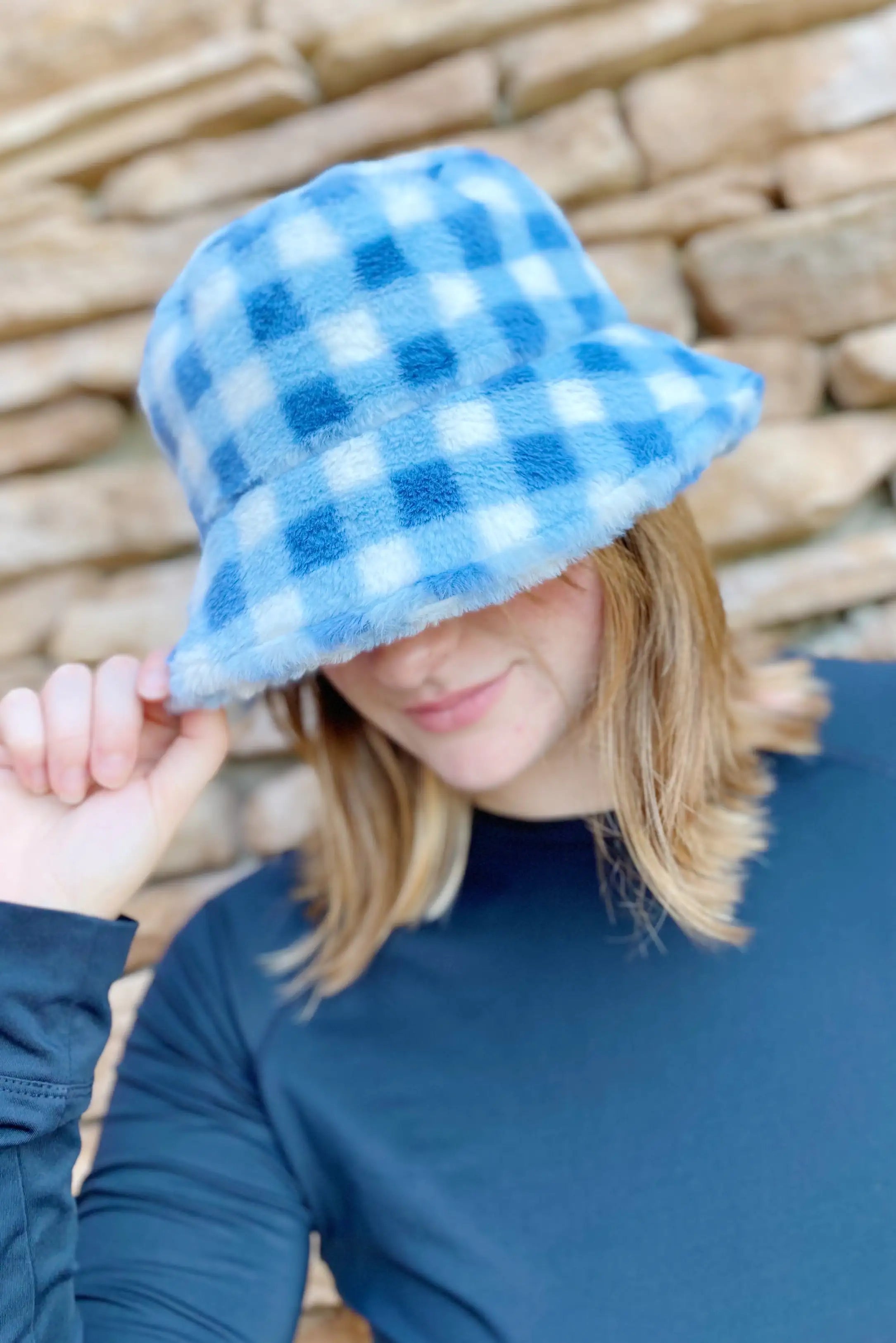 NEXT STREET Grid Furry Hat