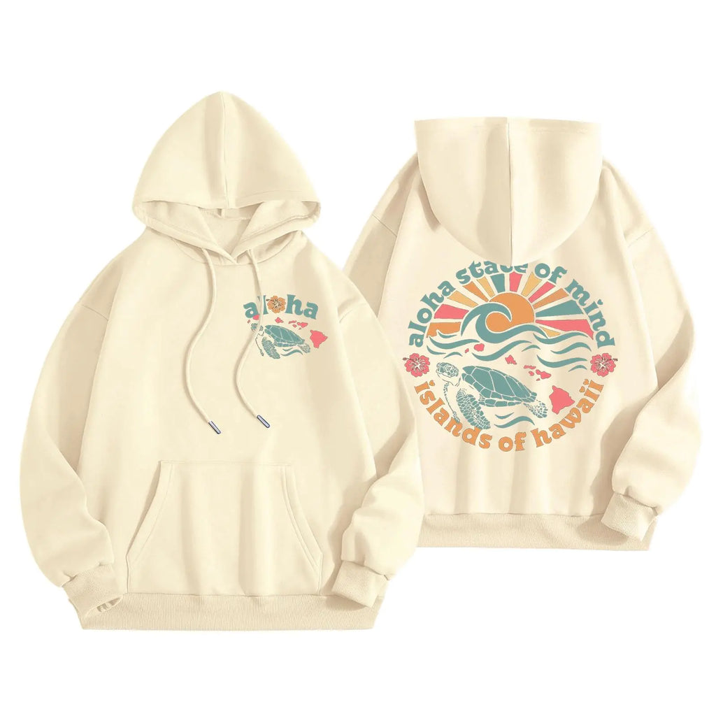 NEXT STREET Palm Puff Y2K Hoodie