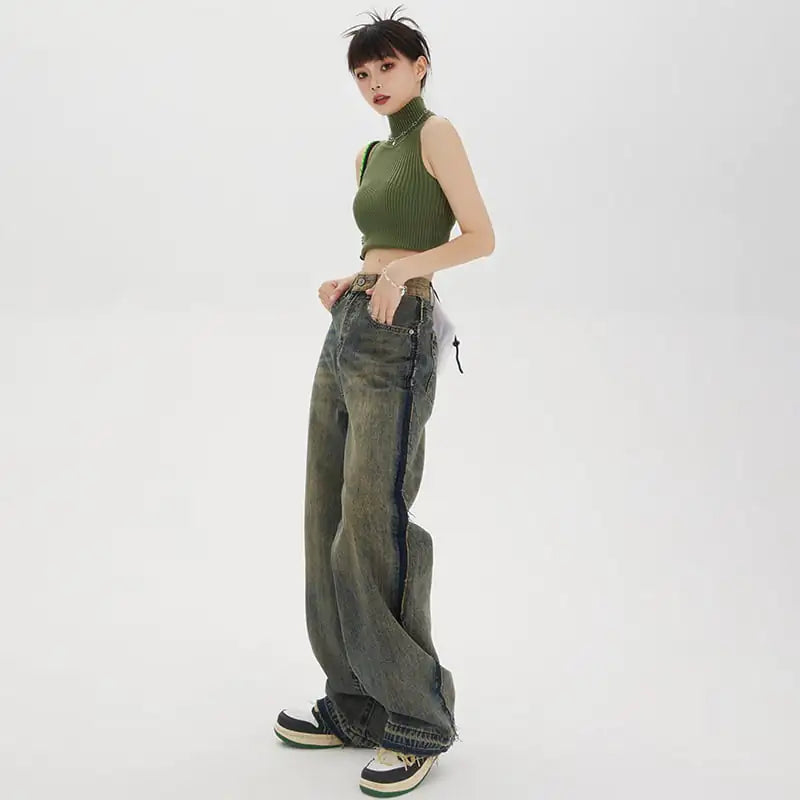 NEXT STREET Skyline High-Waisted Baggy Jeans
