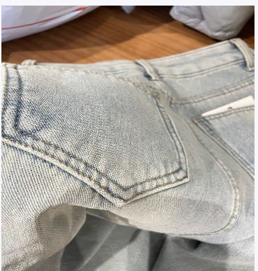 NEXT STREET Retro Blue Velvet Jogging Pant