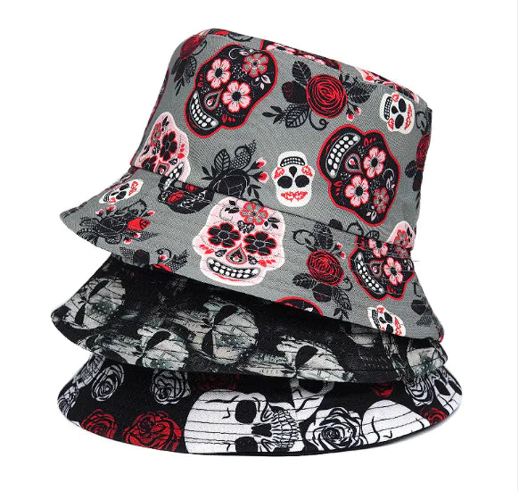 NEXT STREET Rose Skull Bucket Hat