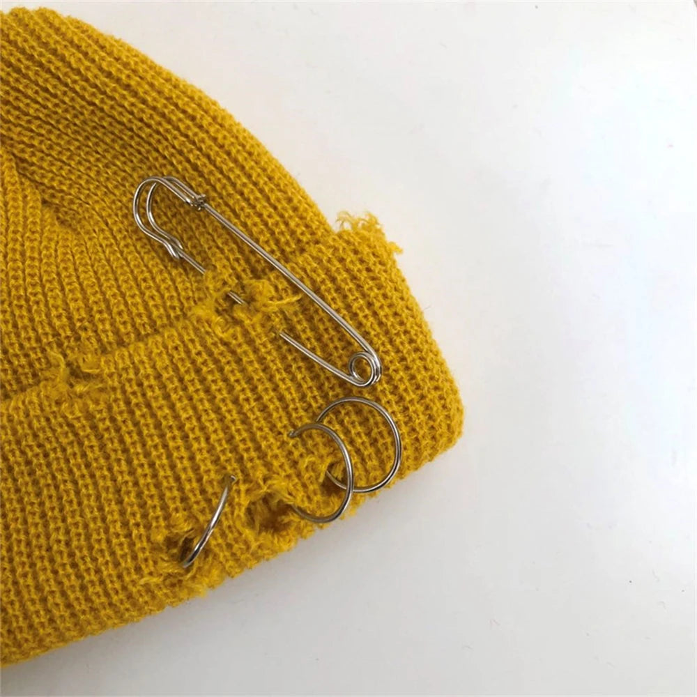 NEXT STREET Pierced Smile Knit Hat