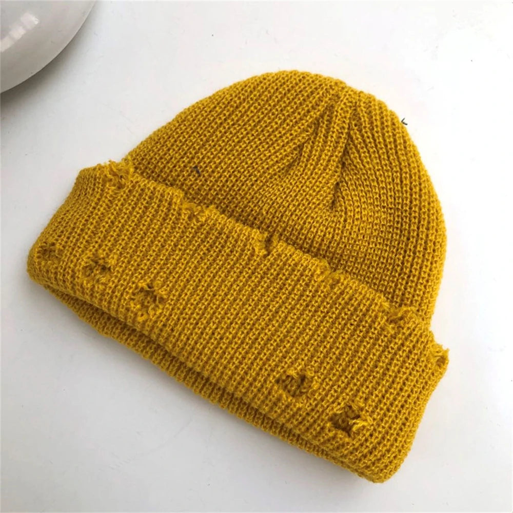 NEXT STREET Pierced Smile Knit Hat