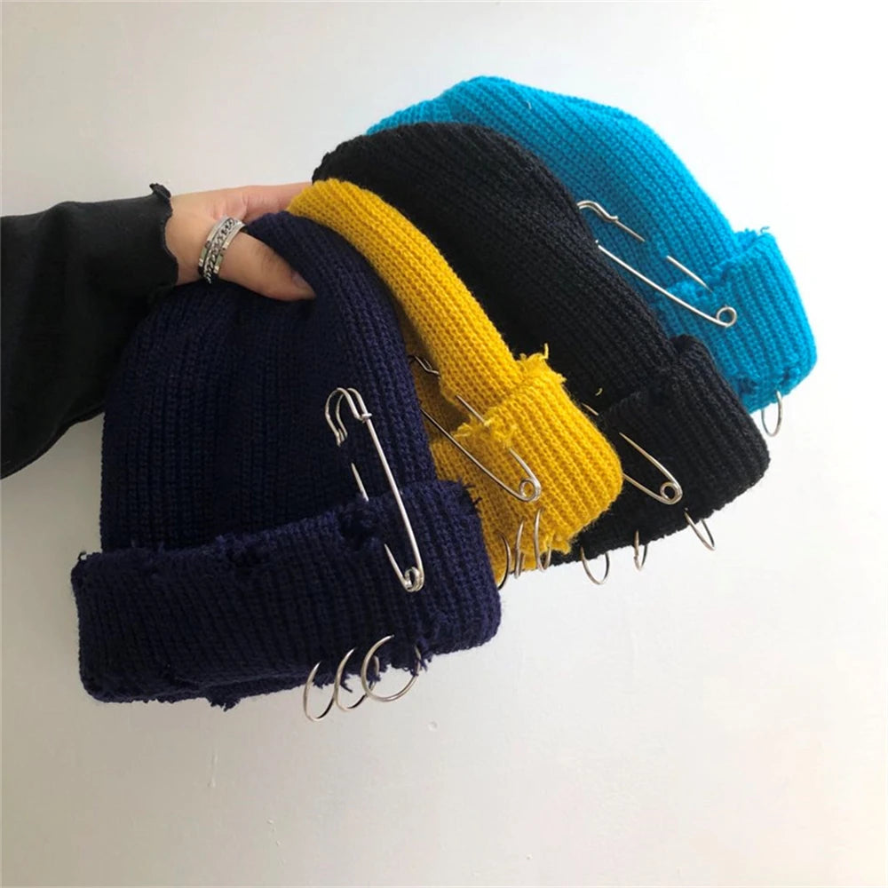 NEXT STREET Pierced Smile Knit Hat