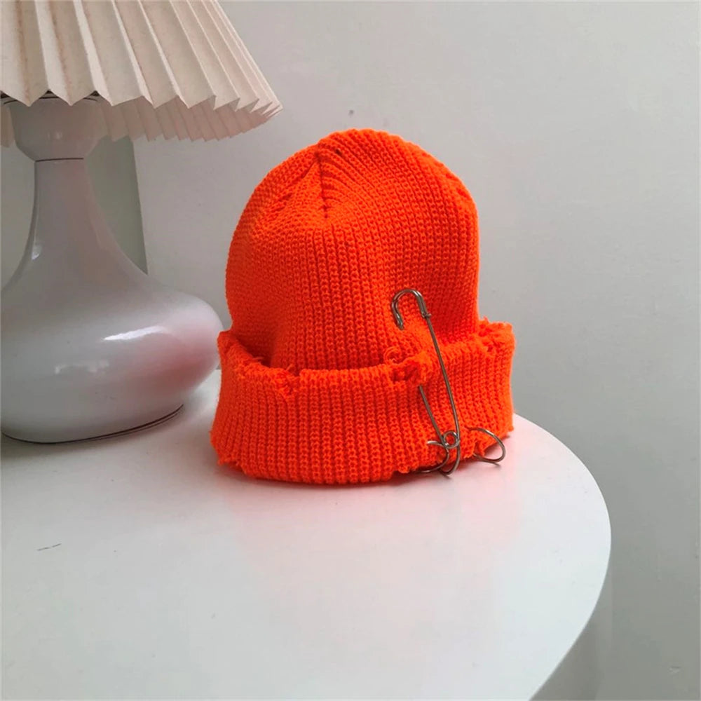 NEXT STREET Pierced Smile Knit Hat
