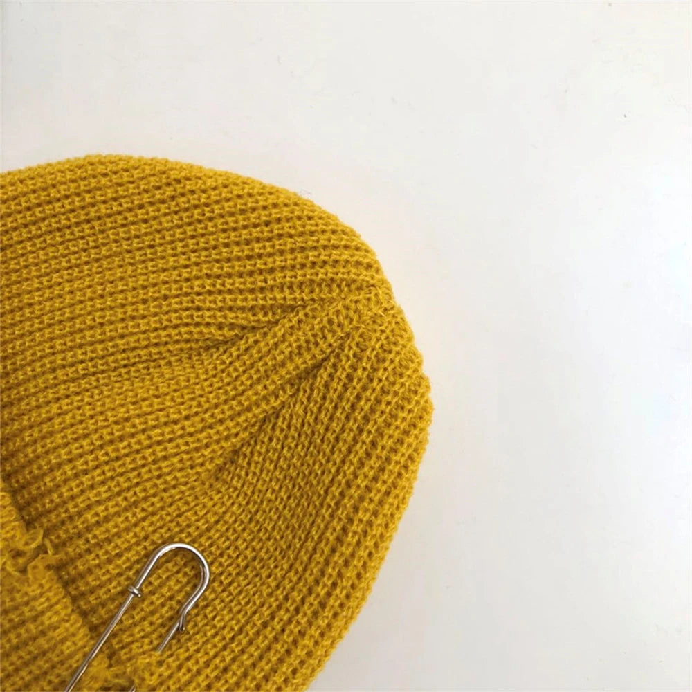 NEXT STREET Pierced Smile Knit Hat