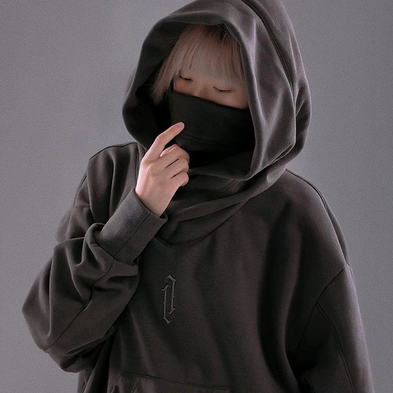 NEXT STREET Harajuku High Collar Hoodie