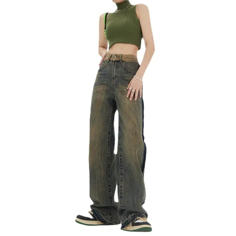 NEXT STREET Skyline High-Waisted Baggy Jeans