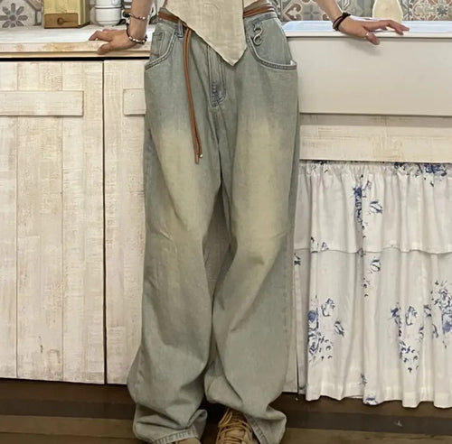 NEXT STREET Cylinder Sweep Baggy Jeans