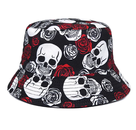 NEXT STREET Rose Skull Bucket Hat