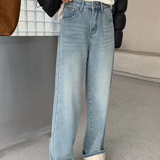 NEXT STREET Retro Blue Velvet Jogging Pant