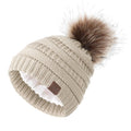 NEXT STREET Satin-Lined Pom Beanie Hat