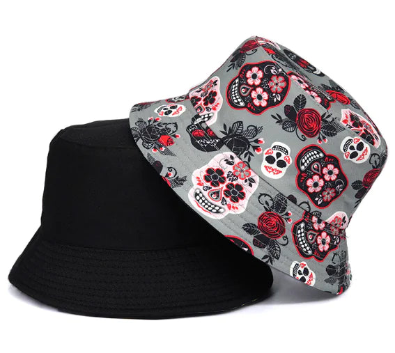 NEXT STREET Rose Skull Bucket Hat
