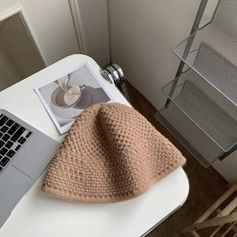 NEXT STREET Dome Knit Wool Bucket Hat