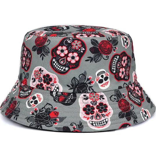 NEXT STREET Rose Skull Bucket Hat