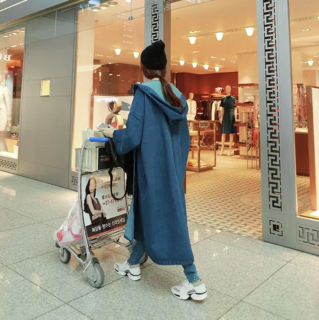 NEXT STREET Drift Denim Hoodie