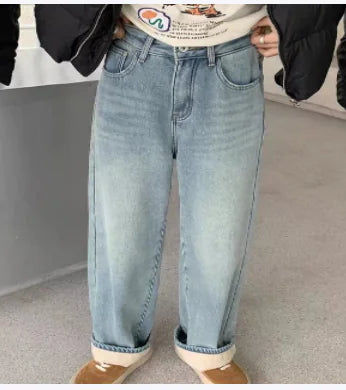 NEXT STREET Retro Blue Velvet Jogging Pant