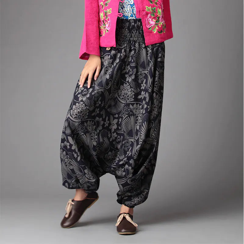 NEXT STREET Fan Flower Baggy Jogging Pant