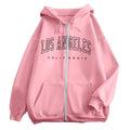 NEXT STREET Neon LA Zip Hoodie