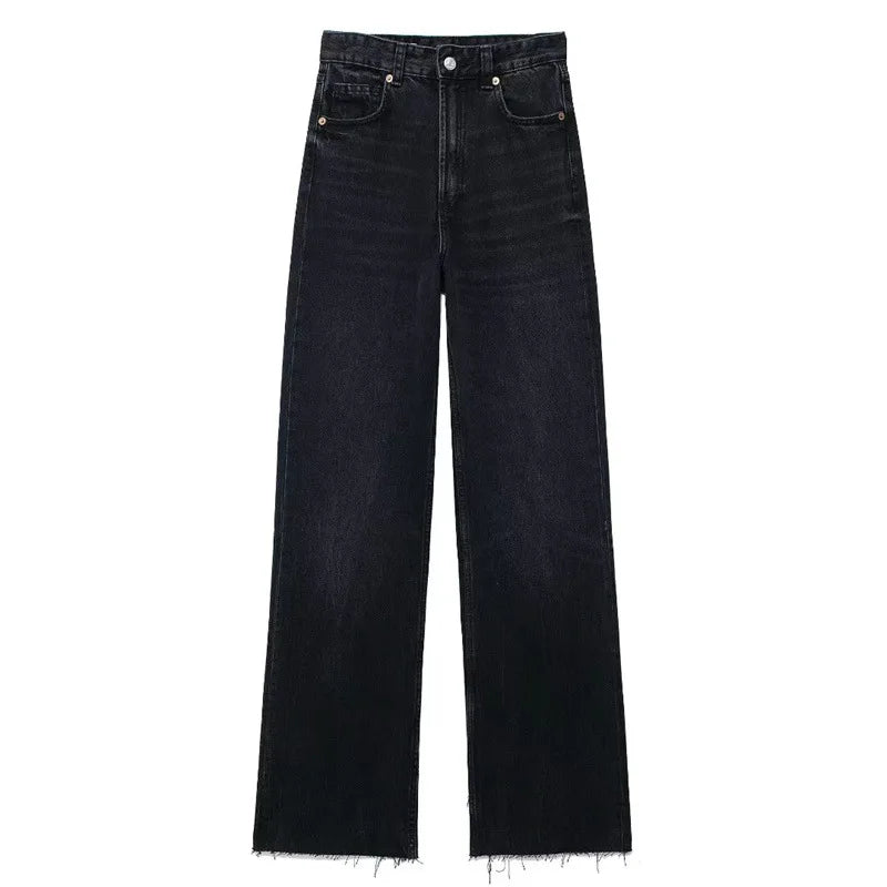 NEXT STREET Worn High Waist Jeans
