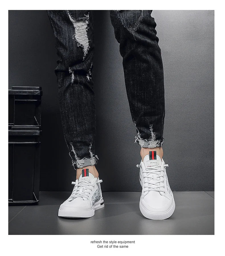 NEXT STREET White Flux Skate Sneakers