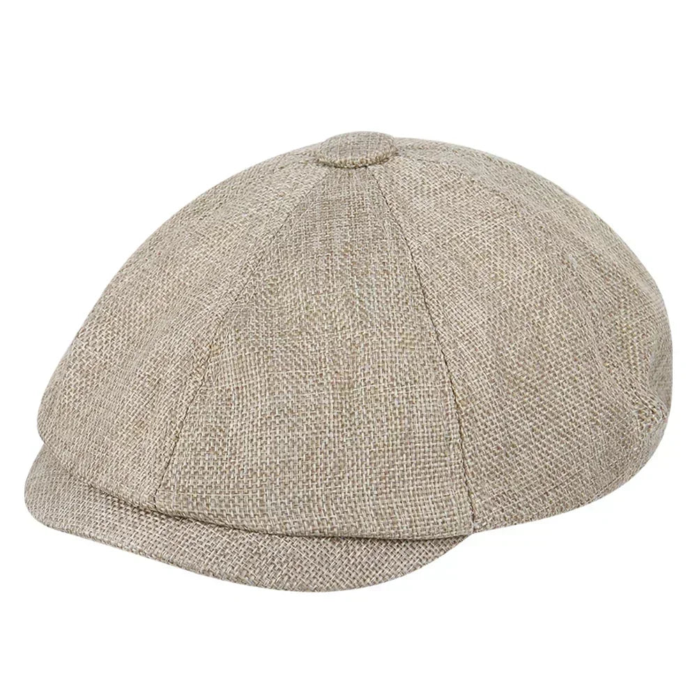 NEXT STREET Retro Tweed Octagonal Hat