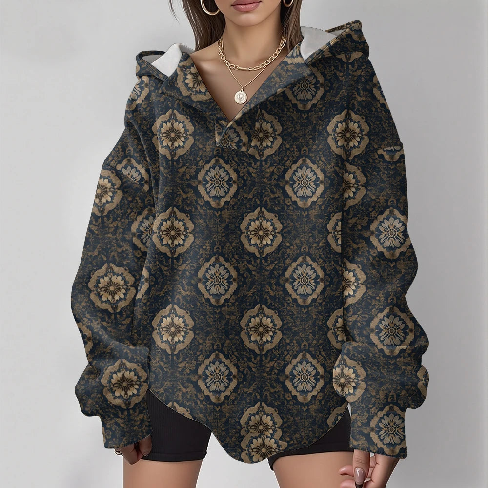 NEXT STREET Totem Y2K Oversized Hoodie