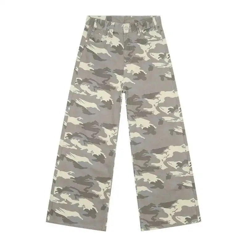 NEXT STREET Vintage Camo Wide-Leg Jeans