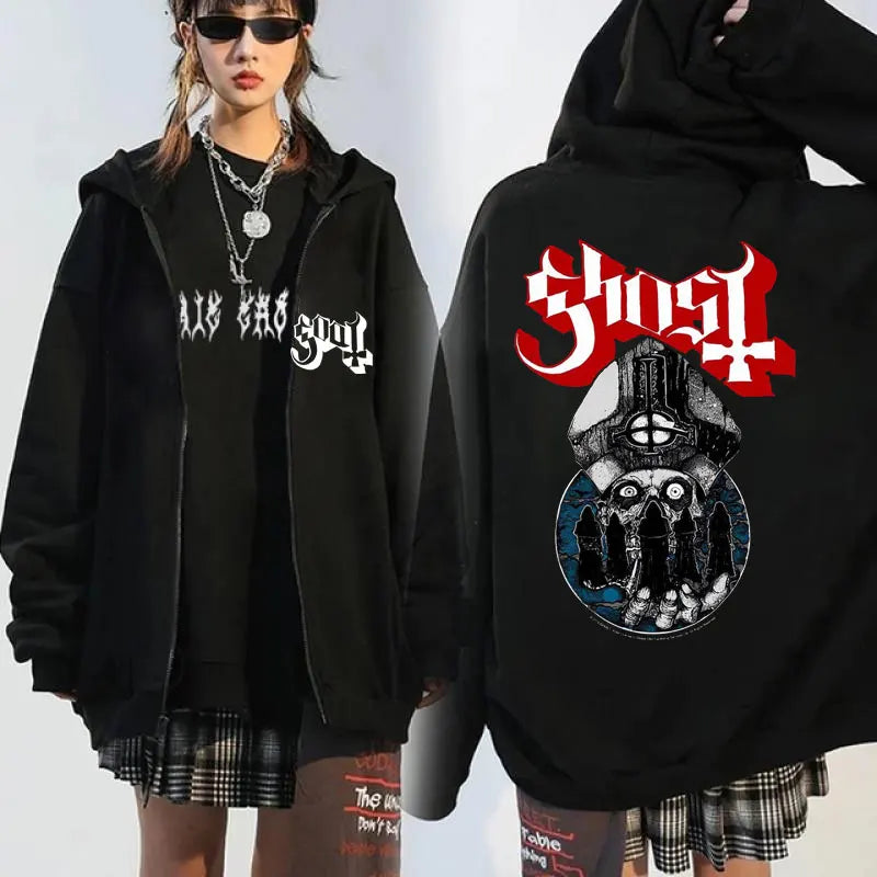 NEXT STREET Y2K Gothic Butterfly Hoodie