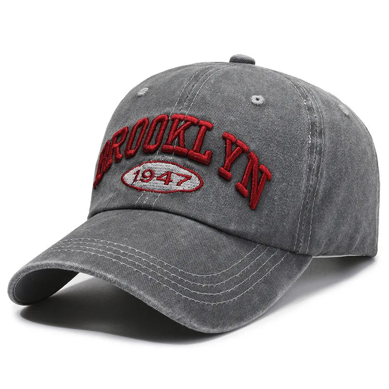 NEXT STREET Washed Script Baseball Hat