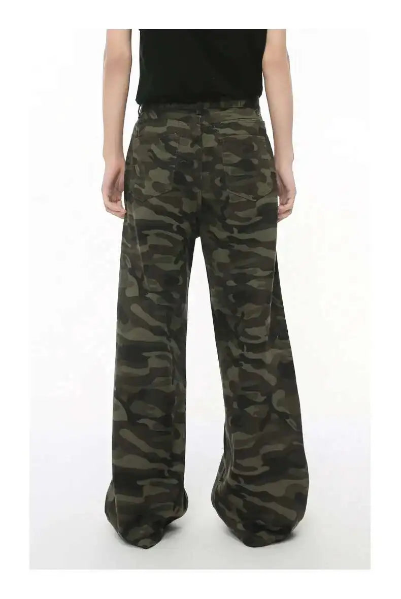 NEXT STREET Vintage Camo Wide-Leg Jeans
