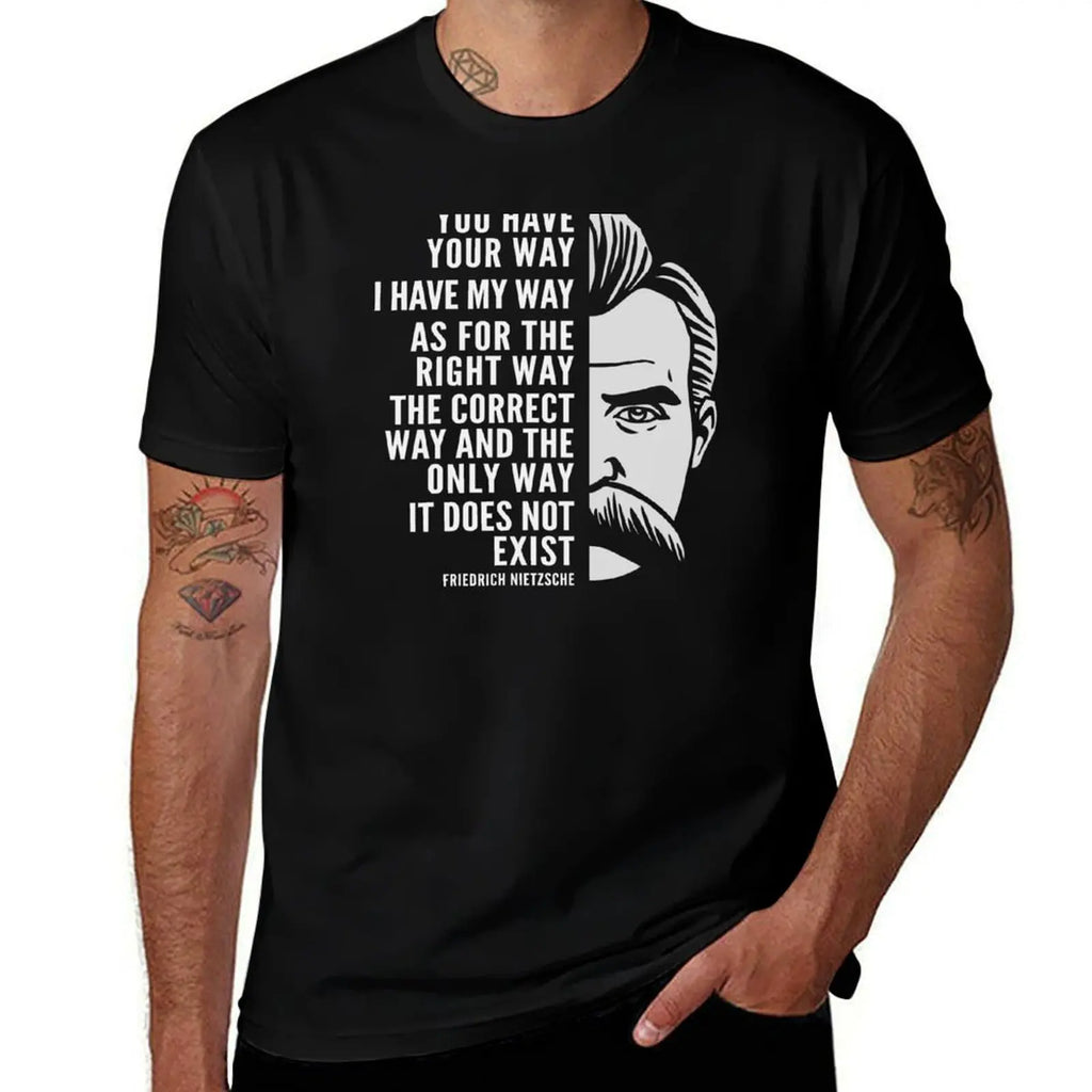 NEXT STREET Nietzsche Quote Tech TEE