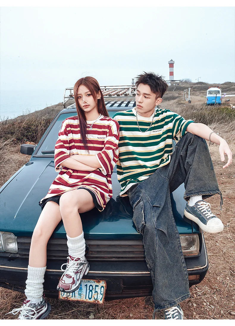 NEXT STREET Neo-Stripe TEE