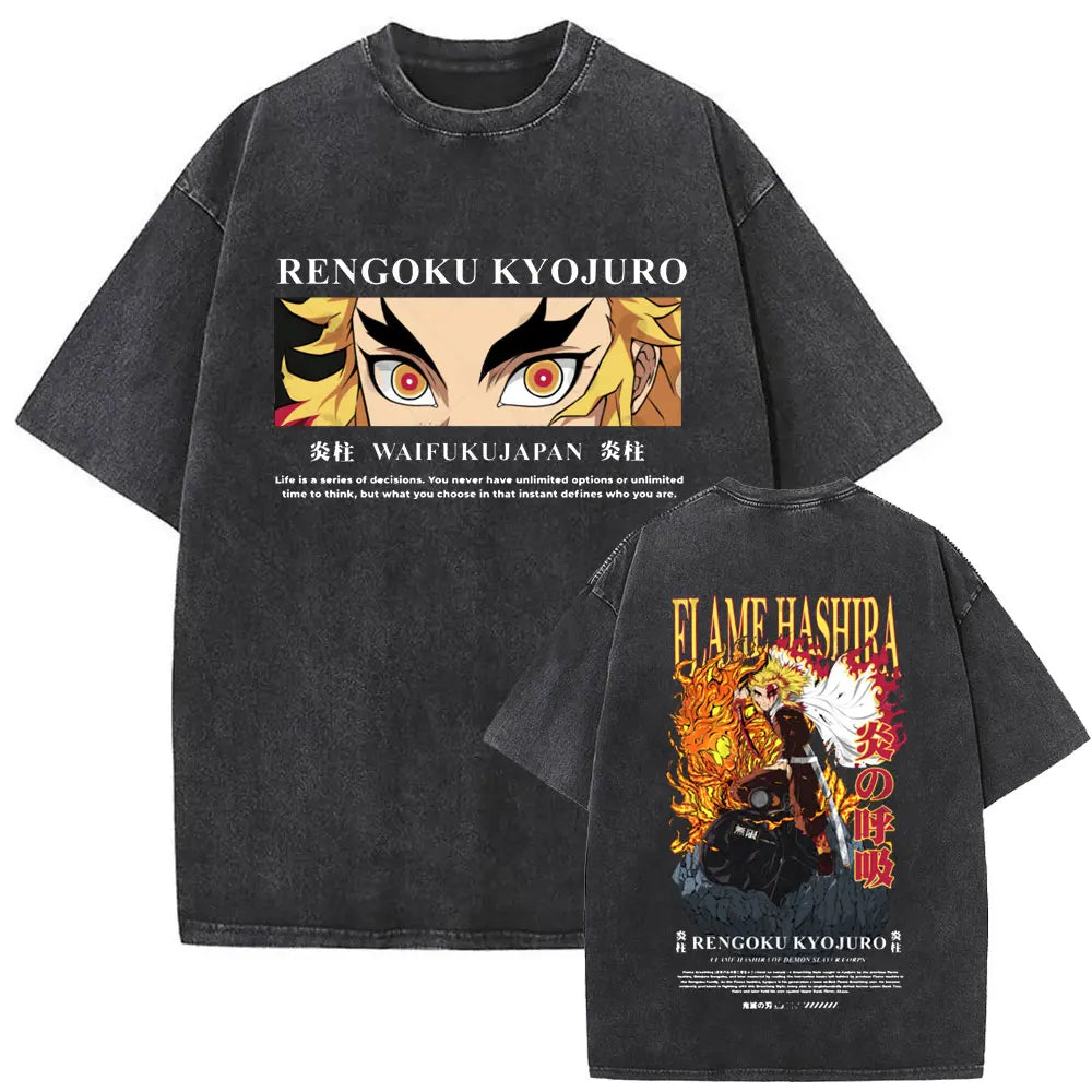 NEXT STREET Washed Demon Slayer TEE