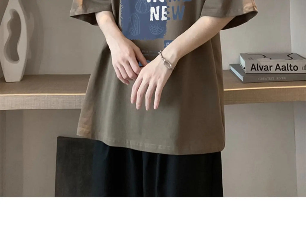 NEXT STREET Loose Tech-Print TEE