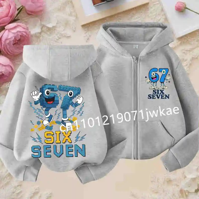 NEXT STREET Y2K Brain Rot Kids Hoodie