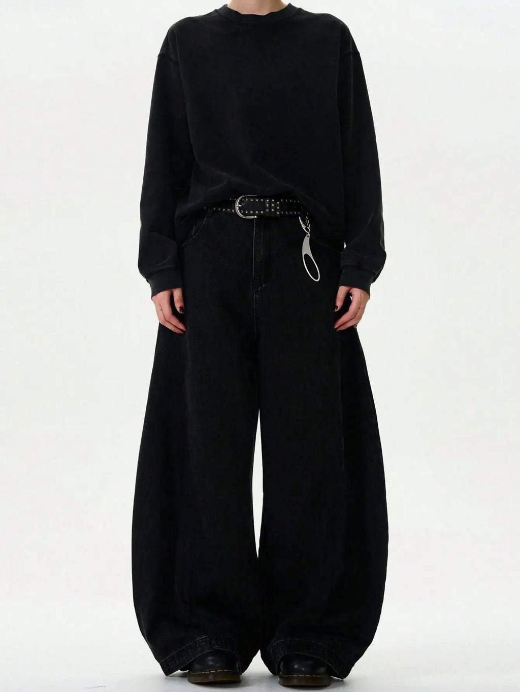 NEXT STREET Curved Knife Wide-Leg Jeans