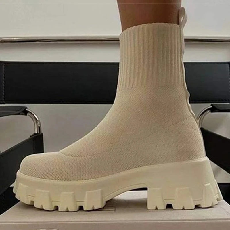 NEXT STREET Gravity Knit Platform Sneakers