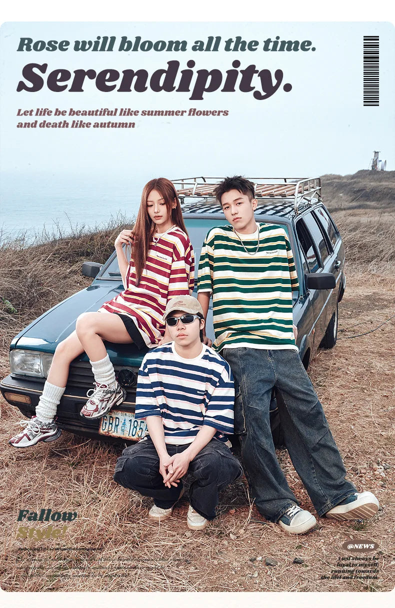 NEXT STREET Neo-Stripe TEE