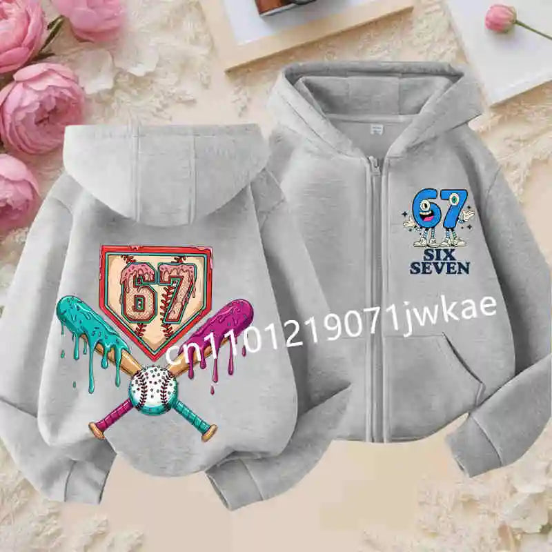 NEXT STREET Y2K Brain Rot Kids Hoodie